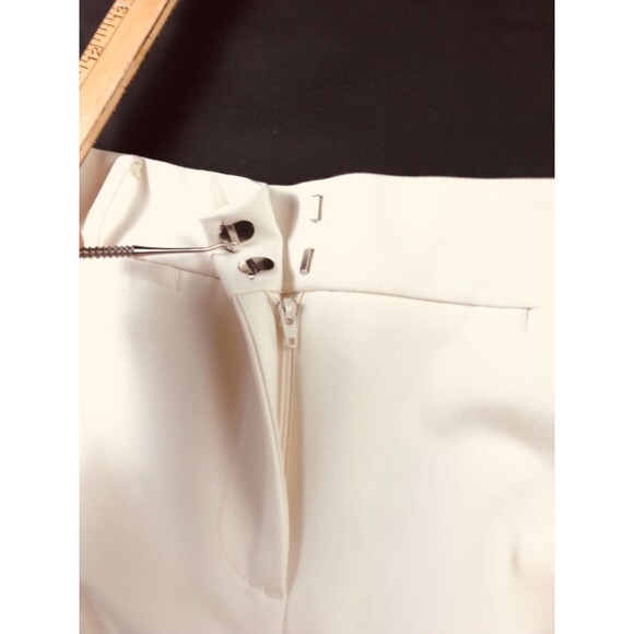 Talbots Petites White Curvy Trouser Wide Leg Flare Dress Pants Size 14 Petite - Picture 5 of 15
